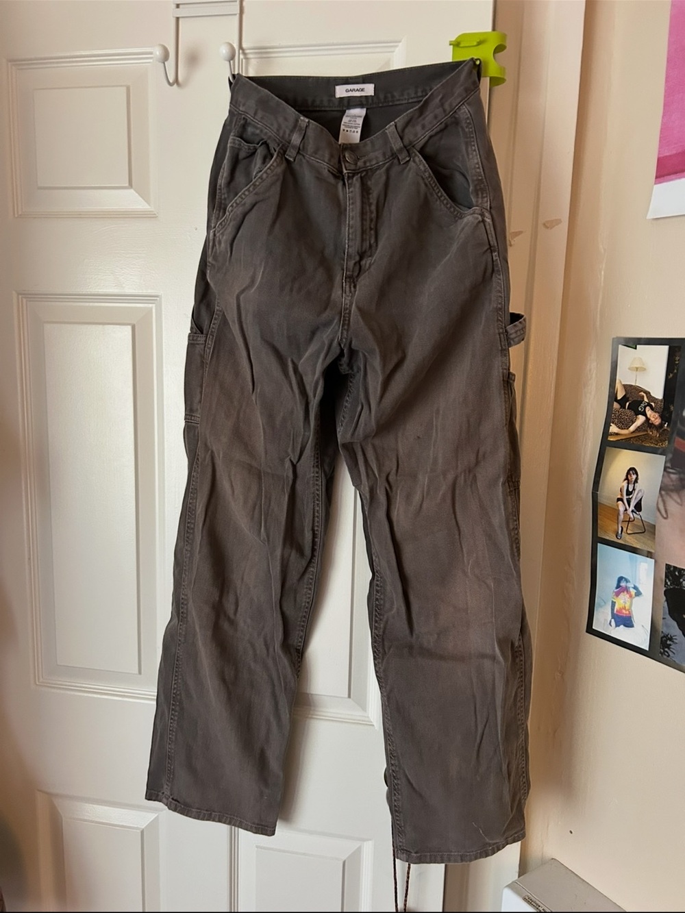 Garage Brown Carpenter Pants - Relaxed Fit